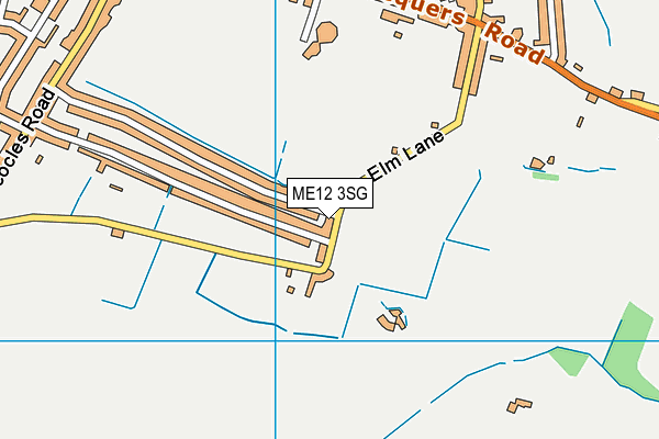 ME12 3SG map - OS VectorMap District (Ordnance Survey)