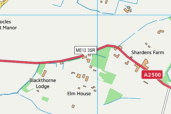 ME12 3SR map - OS VectorMap District (Ordnance Survey)