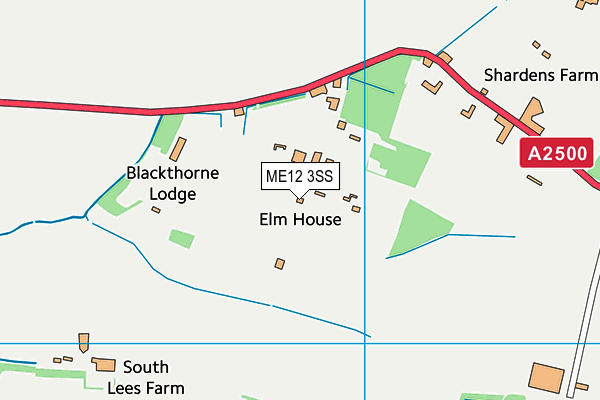 ME12 3SS map - OS VectorMap District (Ordnance Survey)