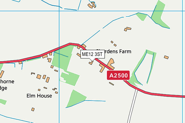 ME12 3ST map - OS VectorMap District (Ordnance Survey)