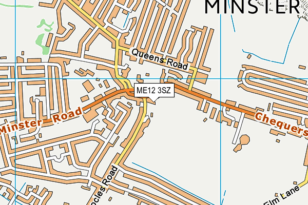 ME12 3SZ map - OS VectorMap District (Ordnance Survey)