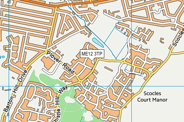 ME12 3TP map - OS VectorMap District (Ordnance Survey)