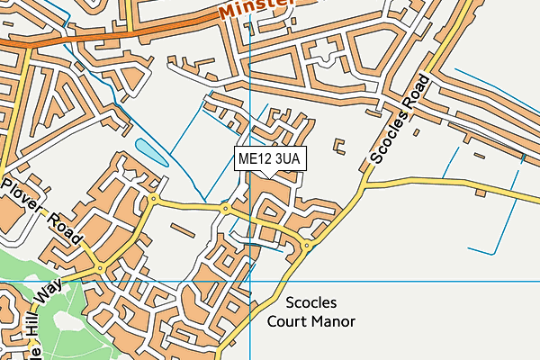 ME12 3UA map - OS VectorMap District (Ordnance Survey)