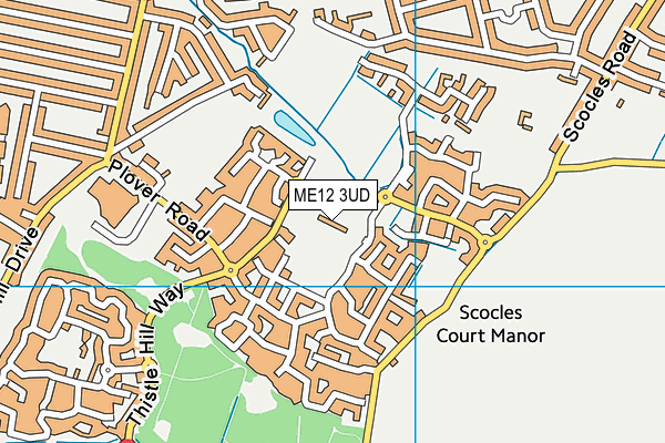 Thistle Hill Academy map (ME12 3UD) - OS VectorMap District (Ordnance Survey)