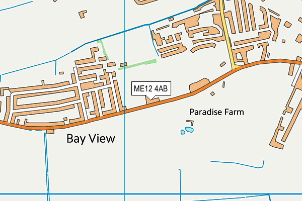  map (ME12 4AB) - OS VectorMap District (Ordnance Survey)