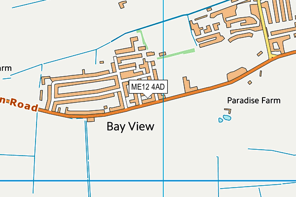 ME12 4AD map - OS VectorMap District (Ordnance Survey)