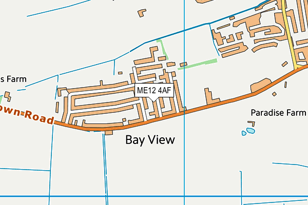 ME12 4AF map - OS VectorMap District (Ordnance Survey)