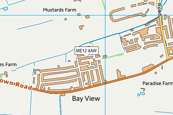 ME12 4AW map - OS VectorMap District (Ordnance Survey)