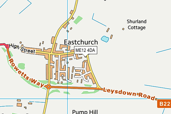 ME12 4DA map - OS VectorMap District (Ordnance Survey)