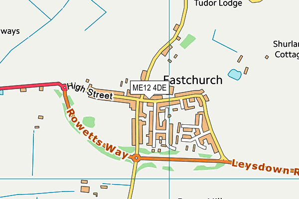 ME12 4DE map - OS VectorMap District (Ordnance Survey)