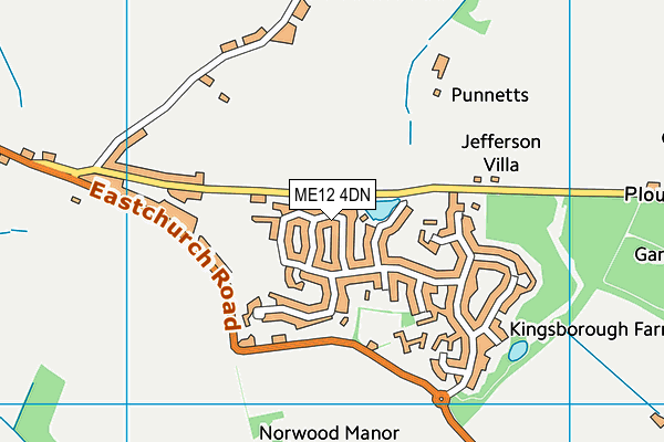ME12 4DN map - OS VectorMap District (Ordnance Survey)