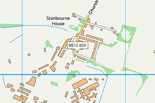 Range Road Football Ground map (ME12 4DX) - OS VectorMap District (Ordnance Survey)