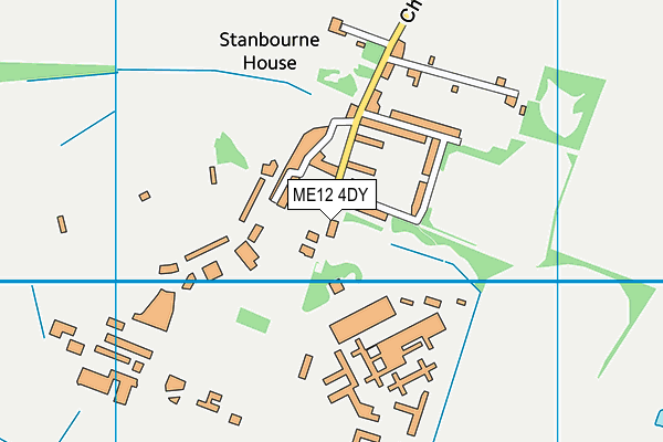 ME12 4DY map - OS VectorMap District (Ordnance Survey)