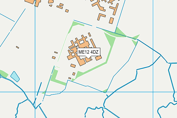 Hmp Elmley map (ME12 4DZ) - OS VectorMap District (Ordnance Survey)