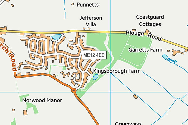 ME12 4EE map - OS VectorMap District (Ordnance Survey)