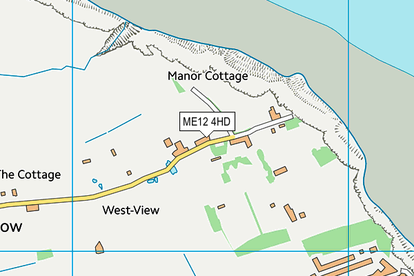ME12 4HD map - OS VectorMap District (Ordnance Survey)