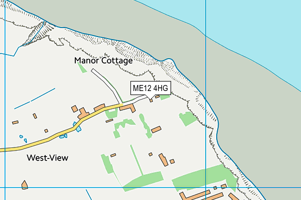 ME12 4HG map - OS VectorMap District (Ordnance Survey)