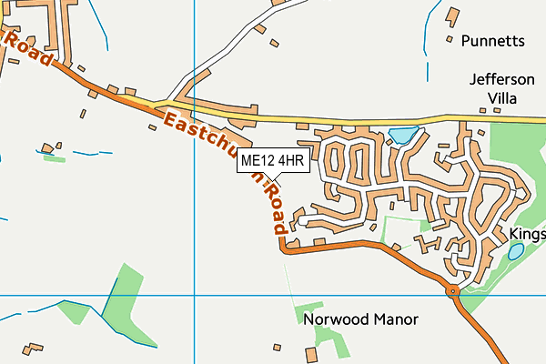 ME12 4HR map - OS VectorMap District (Ordnance Survey)