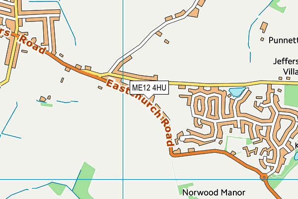 ME12 4HU map - OS VectorMap District (Ordnance Survey)