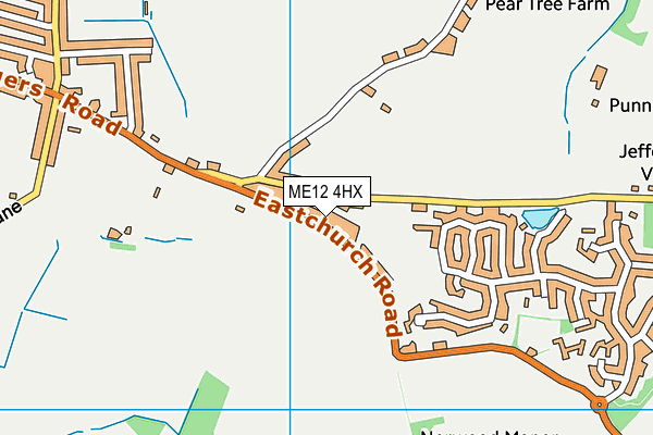 ME12 4HX map - OS VectorMap District (Ordnance Survey)