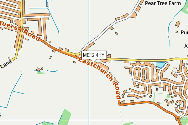 ME12 4HY map - OS VectorMap District (Ordnance Survey)