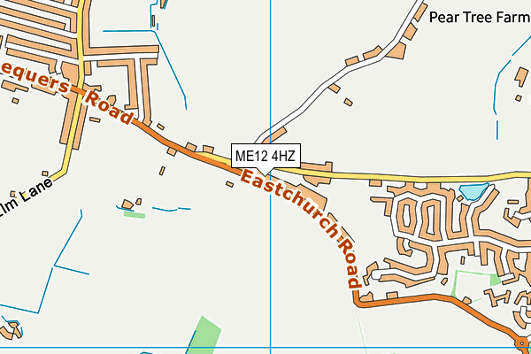 ME12 4HZ map - OS VectorMap District (Ordnance Survey)