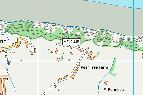 ME12 4JB map - OS VectorMap District (Ordnance Survey)