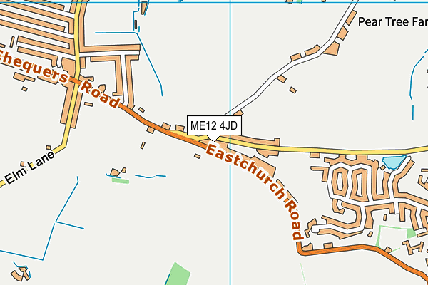 ME12 4JD map - OS VectorMap District (Ordnance Survey)