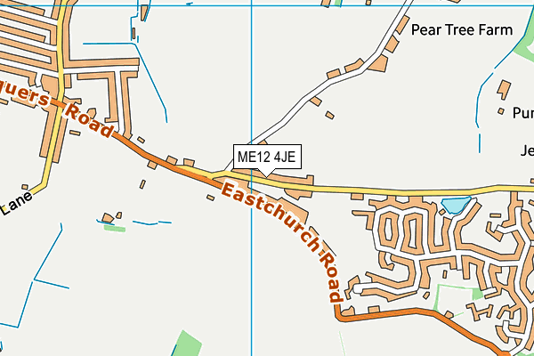 ME12 4JE map - OS VectorMap District (Ordnance Survey)
