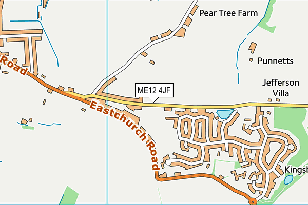 ME12 4JF map - OS VectorMap District (Ordnance Survey)