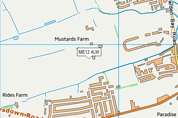 ME12 4LW map - OS VectorMap District (Ordnance Survey)