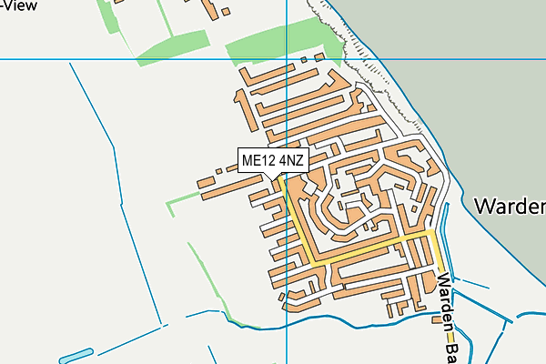 ME12 4NZ map - OS VectorMap District (Ordnance Survey)