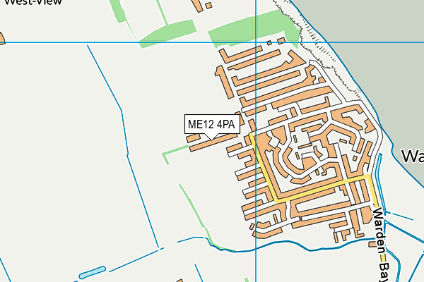 ME12 4PA map - OS VectorMap District (Ordnance Survey)