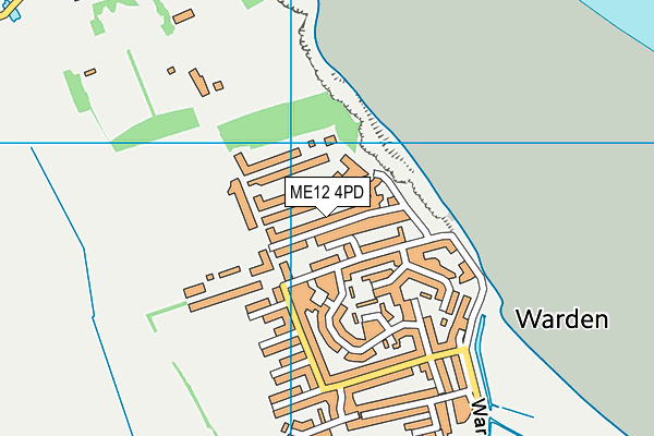 ME12 4PD map - OS VectorMap District (Ordnance Survey)