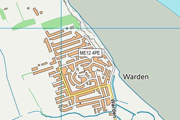 ME12 4PE map - OS VectorMap District (Ordnance Survey)