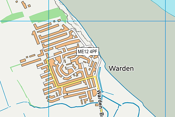 ME12 4PF map - OS VectorMap District (Ordnance Survey)