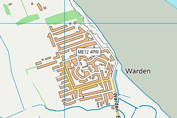 ME12 4PW map - OS VectorMap District (Ordnance Survey)