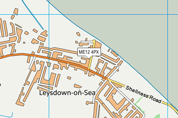 ME12 4PX map - OS VectorMap District (Ordnance Survey)