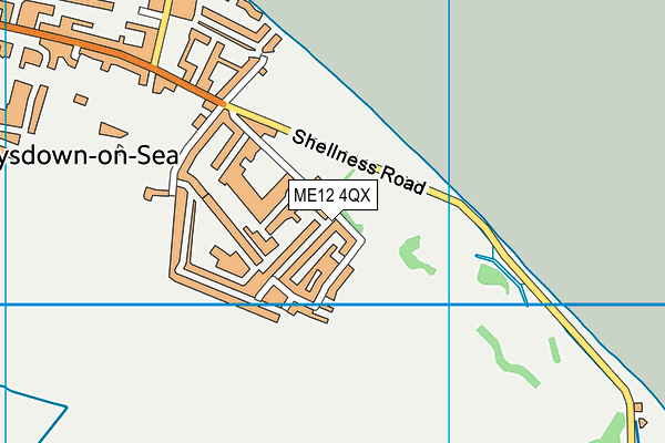 ME12 4QX map - OS VectorMap District (Ordnance Survey)