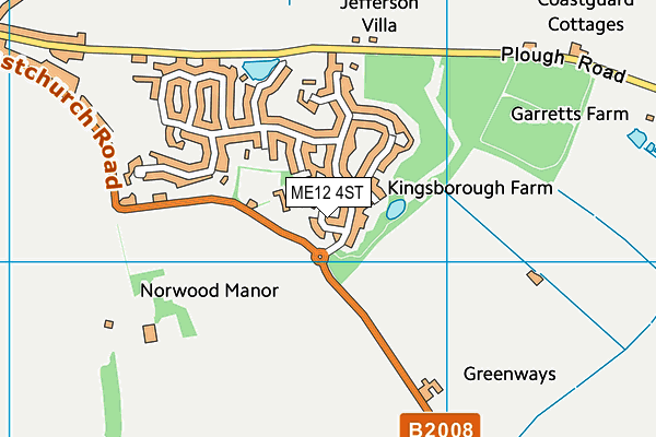 ME12 4ST map - OS VectorMap District (Ordnance Survey)