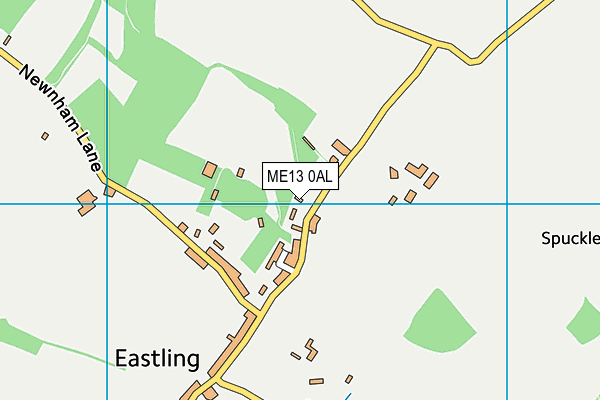 ME13 0AL map - OS VectorMap District (Ordnance Survey)