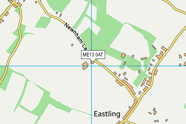ME13 0AT map - OS VectorMap District (Ordnance Survey)