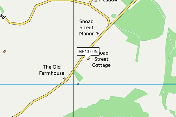 ME13 0JN map - OS VectorMap District (Ordnance Survey)