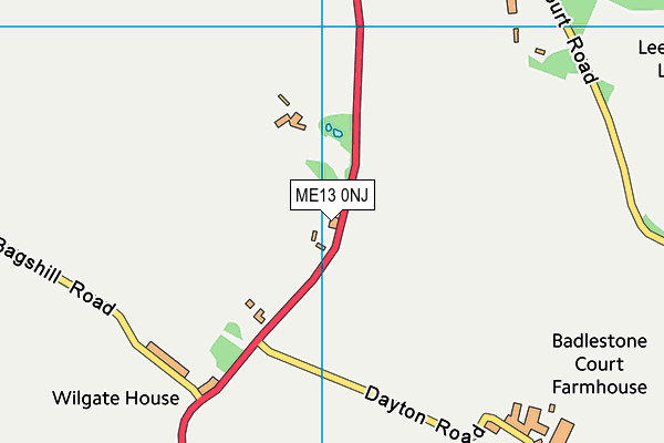 ME13 0NJ map - OS VectorMap District (Ordnance Survey)