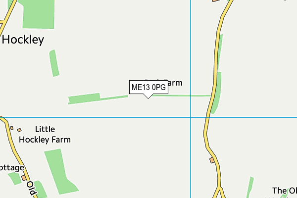 ME13 0PG map - OS VectorMap District (Ordnance Survey)