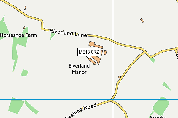 ME13 0RZ map - OS VectorMap District (Ordnance Survey)