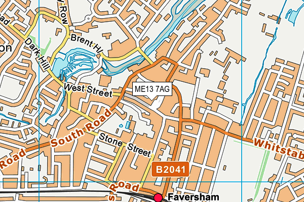 ME13 7AG map - OS VectorMap District (Ordnance Survey)