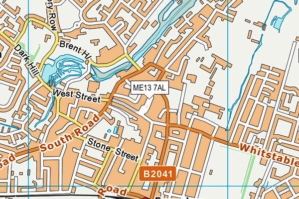 ME13 7AL map - OS VectorMap District (Ordnance Survey)