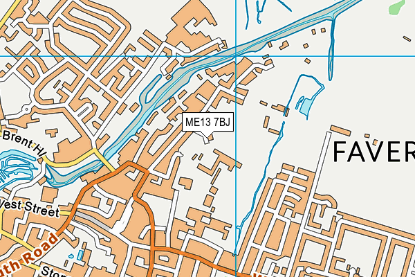 ME13 7BJ map - OS VectorMap District (Ordnance Survey)