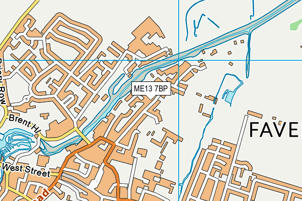 ME13 7BP map - OS VectorMap District (Ordnance Survey)